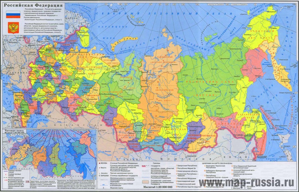 Map of Russia in Russian-Kryl- Alphabet – Travel Around The World ...