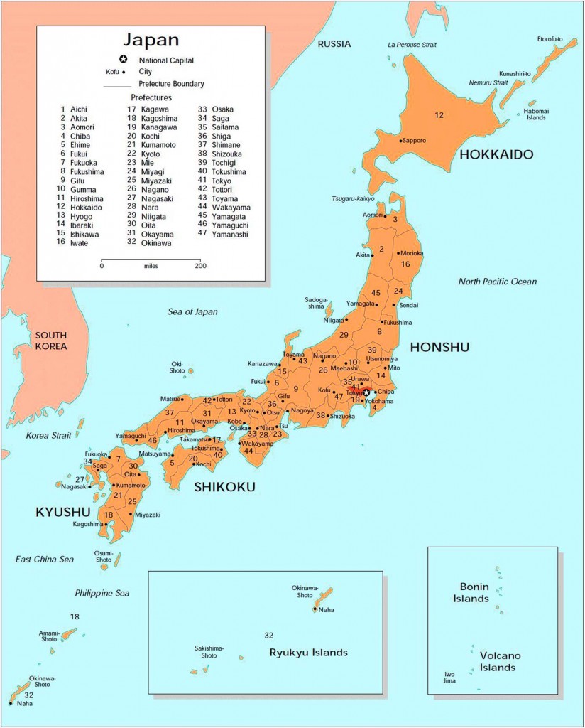 Big Size, Detailed Japan Map and Flag – Travel Around The World ...